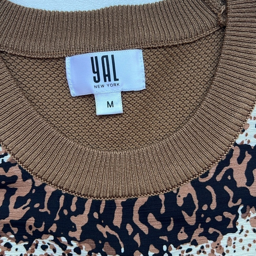 Yal Snake Python Print Quirky Eclectic Sweater Ri… - image 8